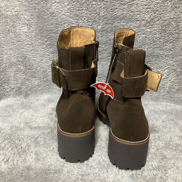 NWT Blondo Dakota women Java Brown suede ankle boots side zipper SZ 9.5 Trending - Picture 3 of 6